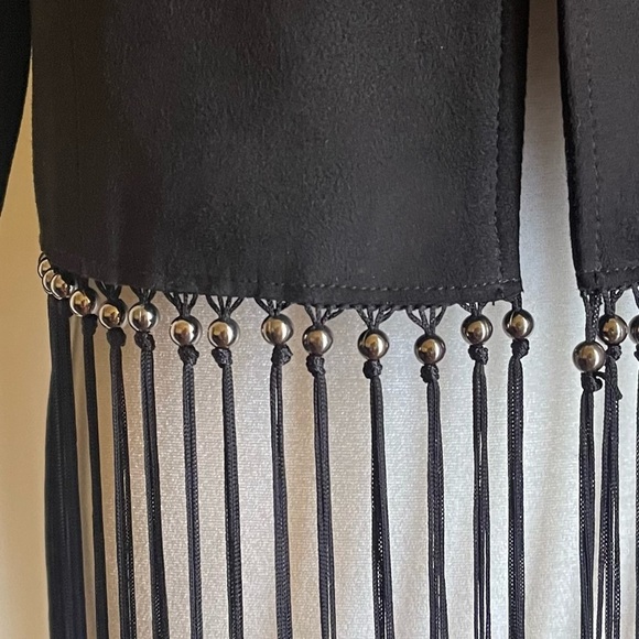 Zara Faux Suede Fringe Jacket - Picture 3 of 5